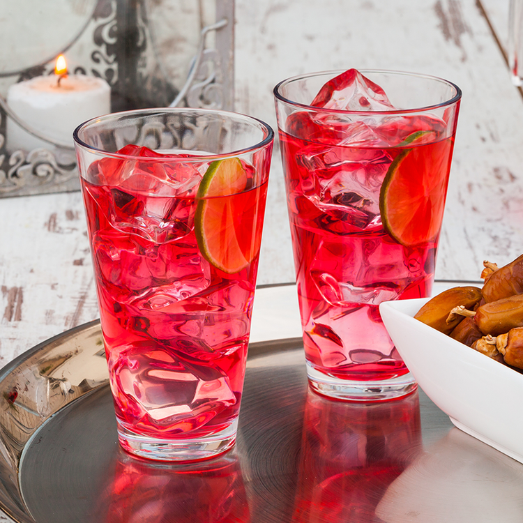 zwei Sorten rosa Cocktail