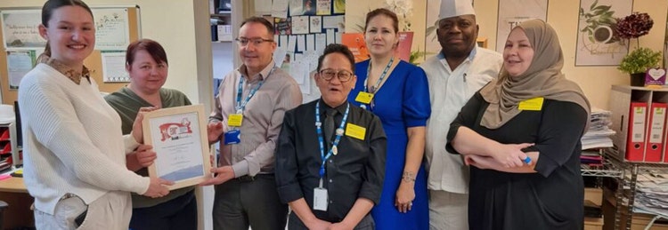 Staff at Royal Brompton Hospital with award