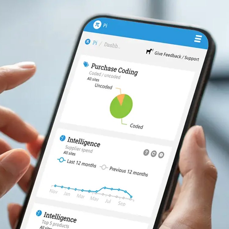 Pi report dashboard on mobile phone