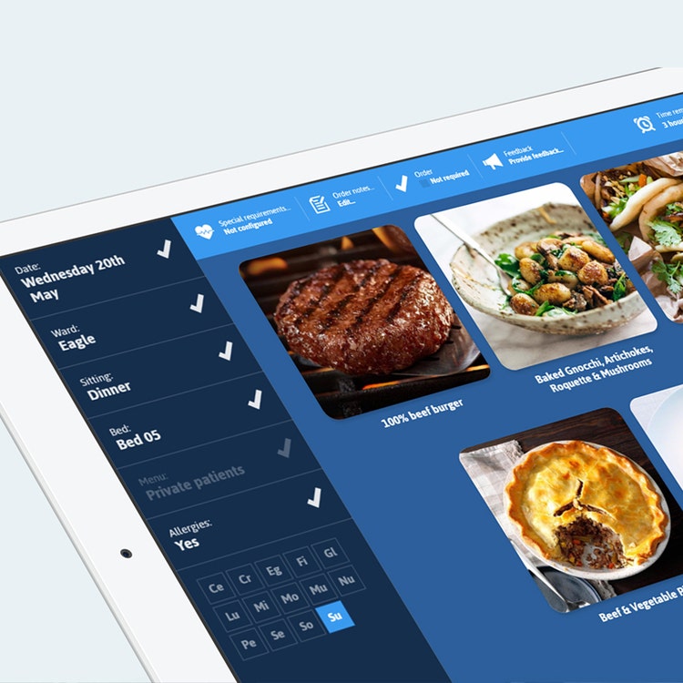 creen view of Picnic online meal ordering