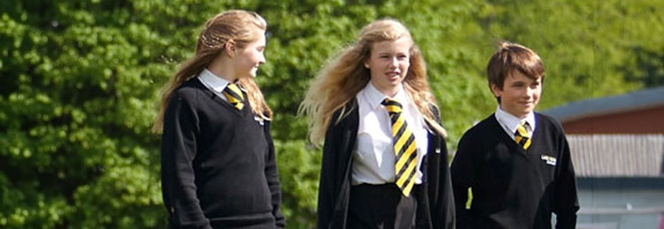 School aged children in uniform