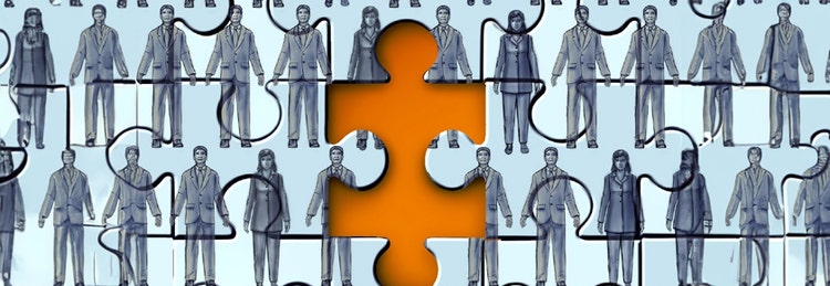 Puzzle with a missing piece