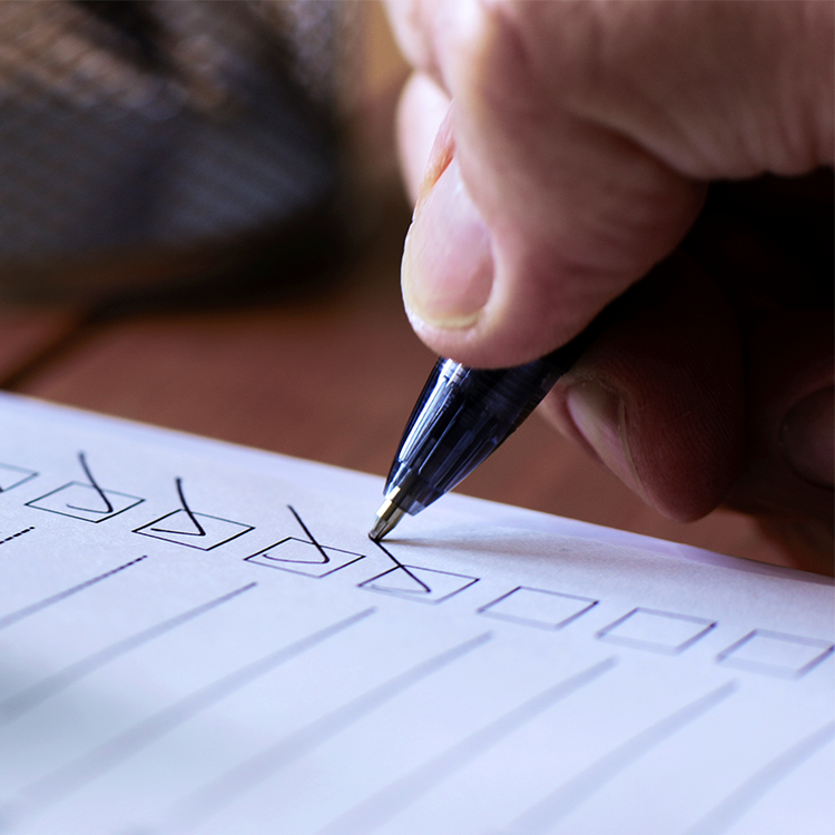 Checklist representing school allergy safety procedures and compliance.