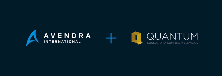 Avendra International logo plus Quantum logo