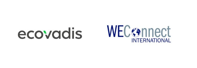 EcoVadis logo and WEConnect logo