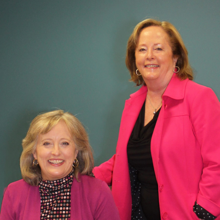 Truly Good Foods owners, Two women dressed in pink smiling