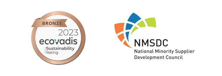 EcoVadis logo and National Minority Supplier Development Council logo