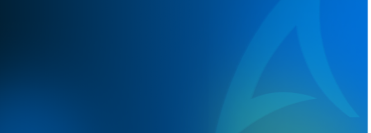 Abstract gradient blue background with the Avendra International logo, Picture, Picture