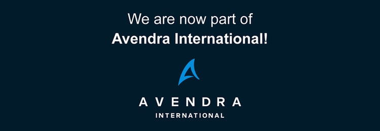 Logo Avendra avec le texte « Nous faisons désormais partie d'Avendra International ! »