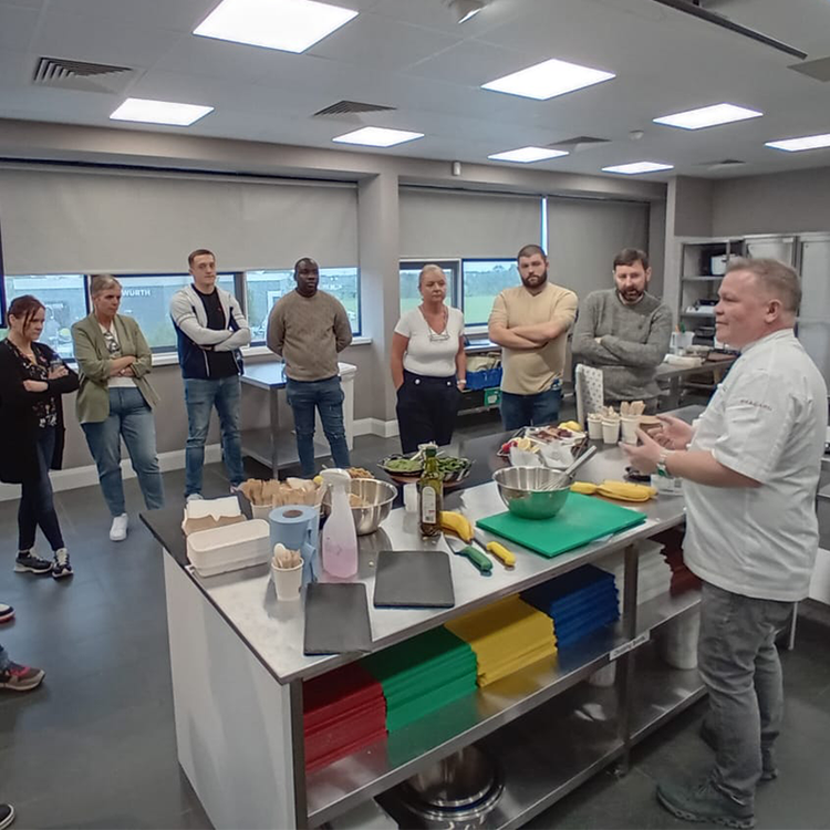Paul Bloxham tijdens het Chefs Day-evenement Evergreen Care